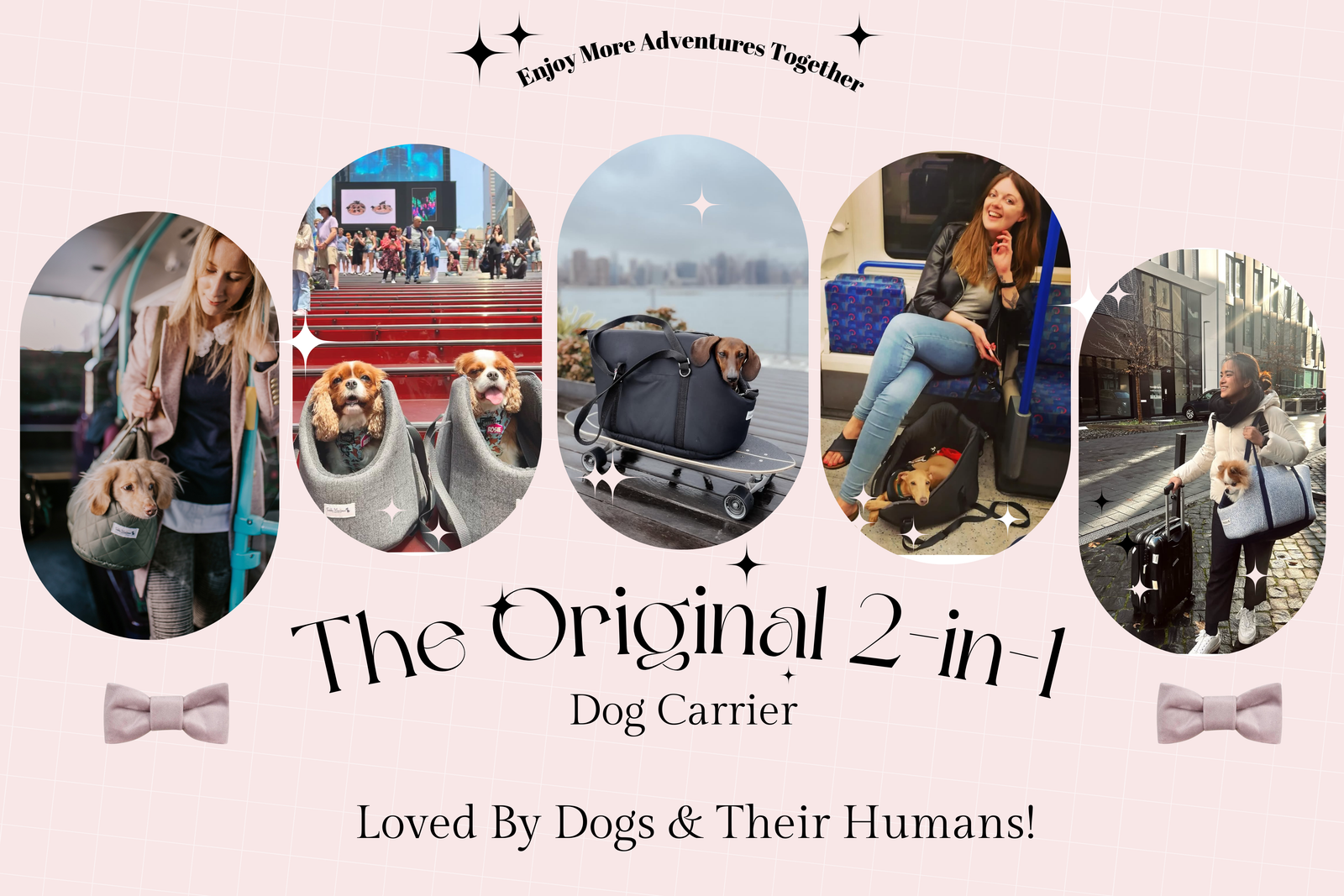 Luxury Dog Carriers by Teddy Maximus - cosy, stylish and double as a dog bed! Ideal for travelling. 