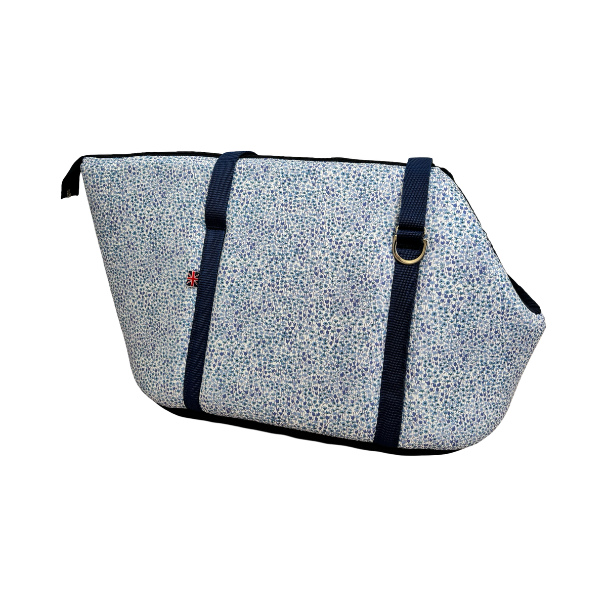 Liberty Print Luxury Adjustable Dog Carrier With Waterproof Base