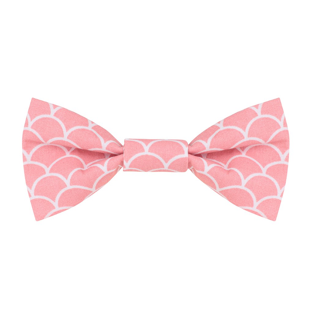 Pink Fans Deco Dog Bow Tie by Teddy Maximus
