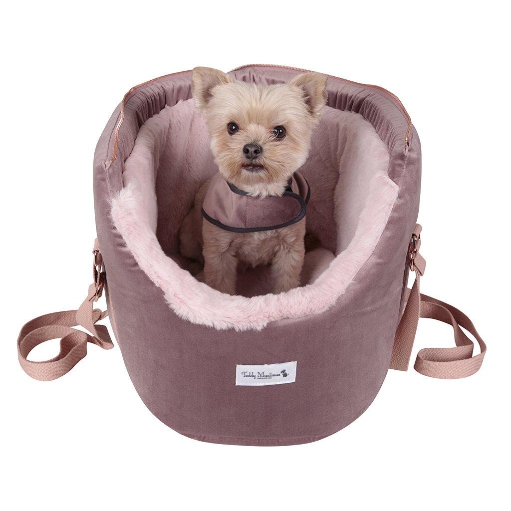 The 'Queen Bee' Dusky Pink Dog Carrier
