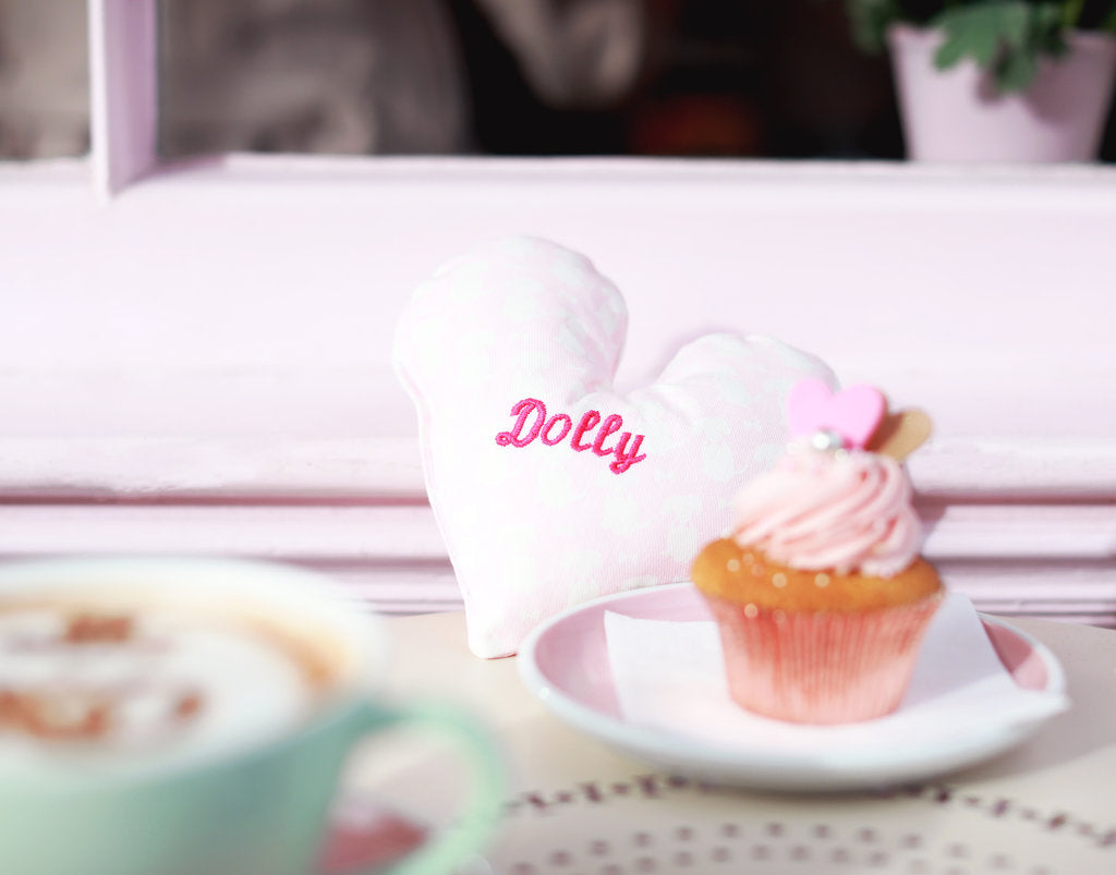 personalised dog toys heart shape by Teddy Maximus