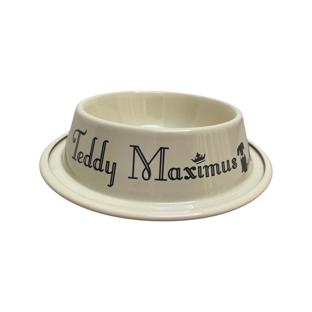 Fifty Cheyne x Teddy Maximus Cream Dog Bowl