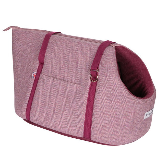 Sample Sale: Pink Herringbone Carrier Medium