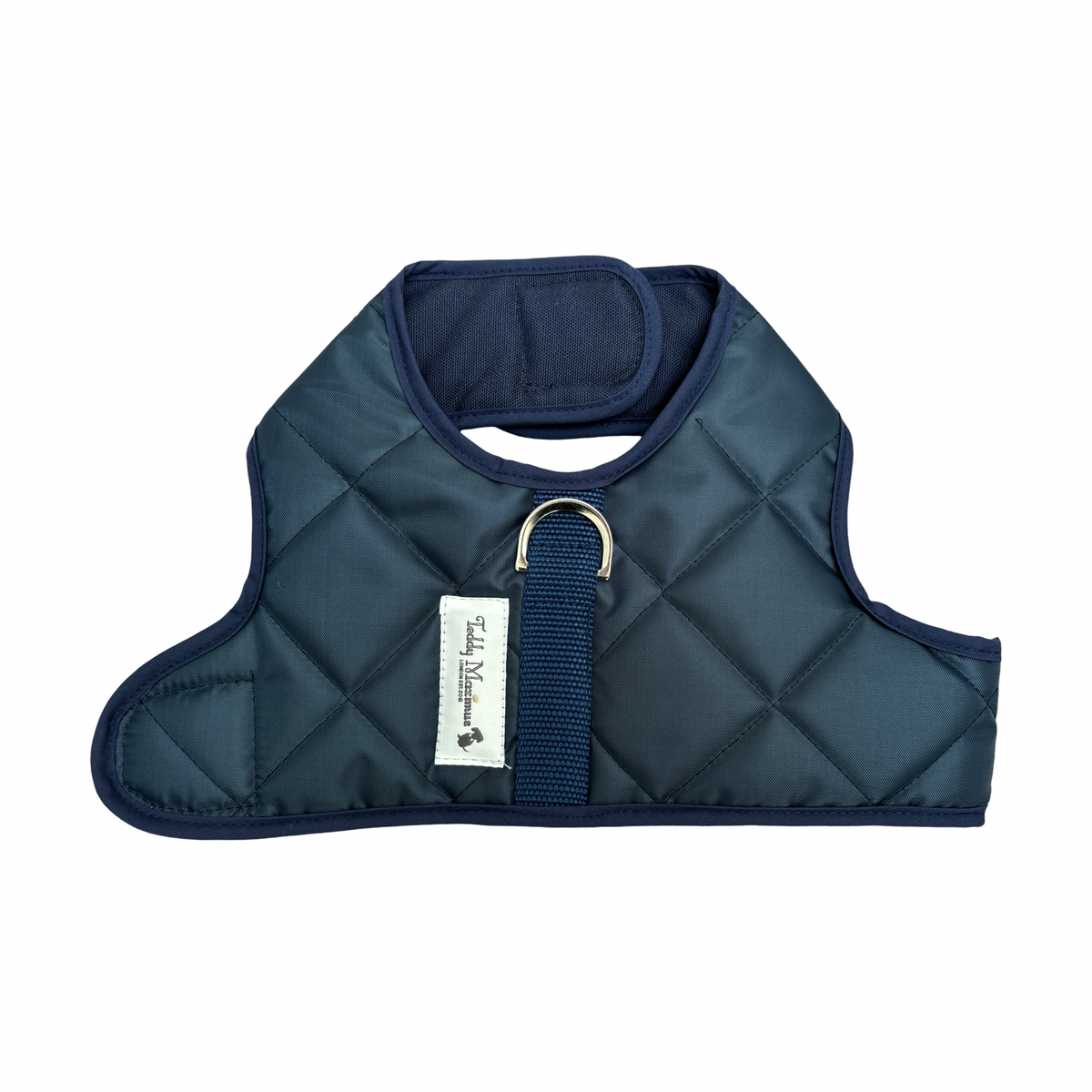 NEW! The Burford Navy Quilted Dog Harness