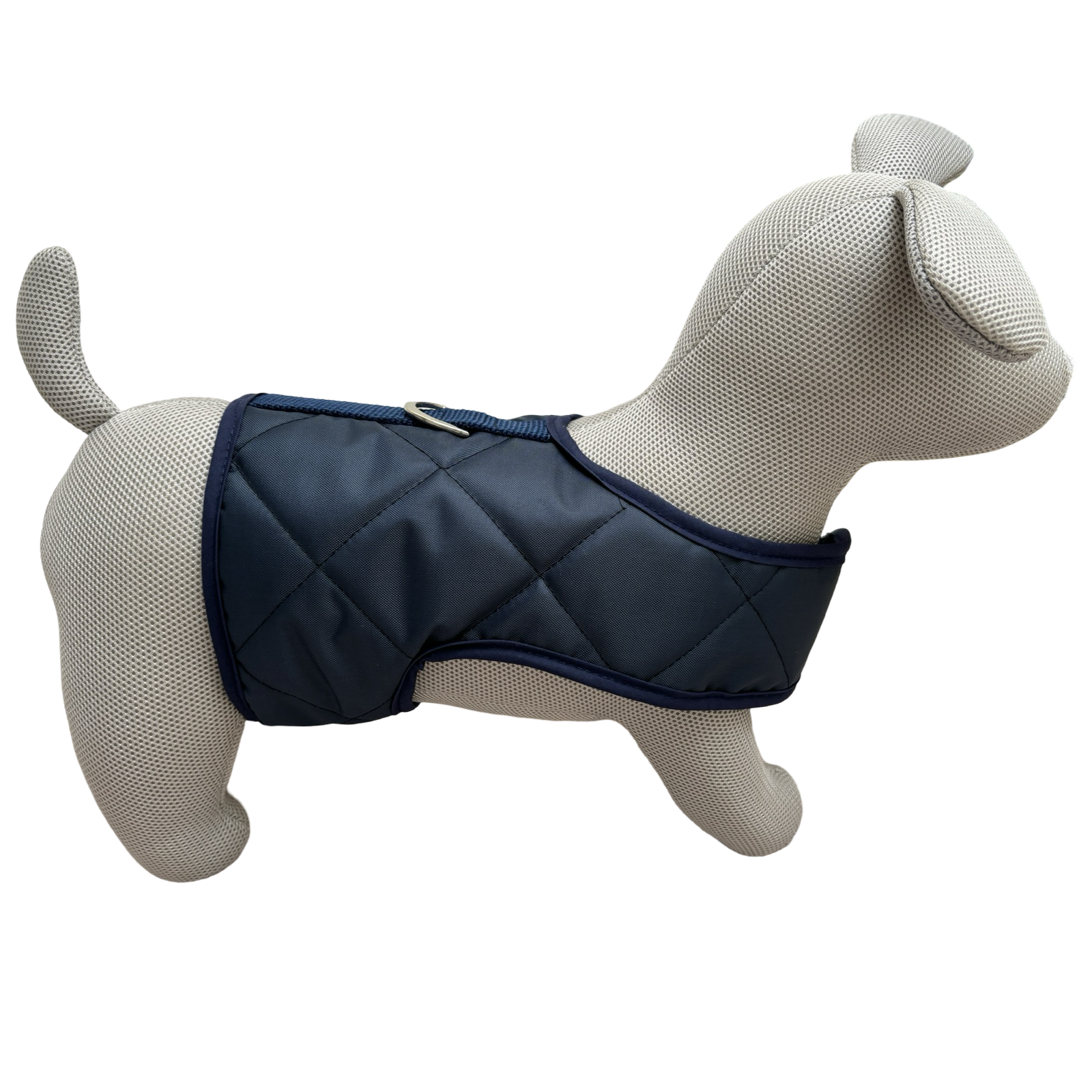 NEW! The Burford Navy Quilted Dog Harness