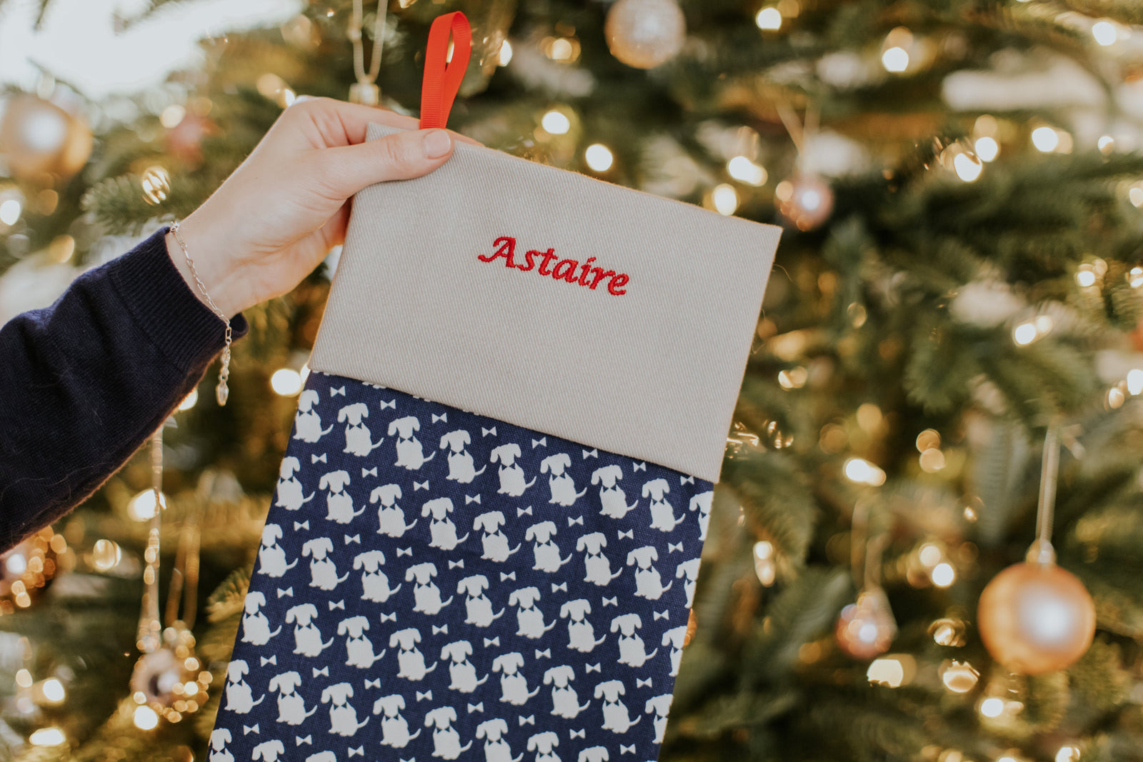 Personalised stockings by Teddy Maximus