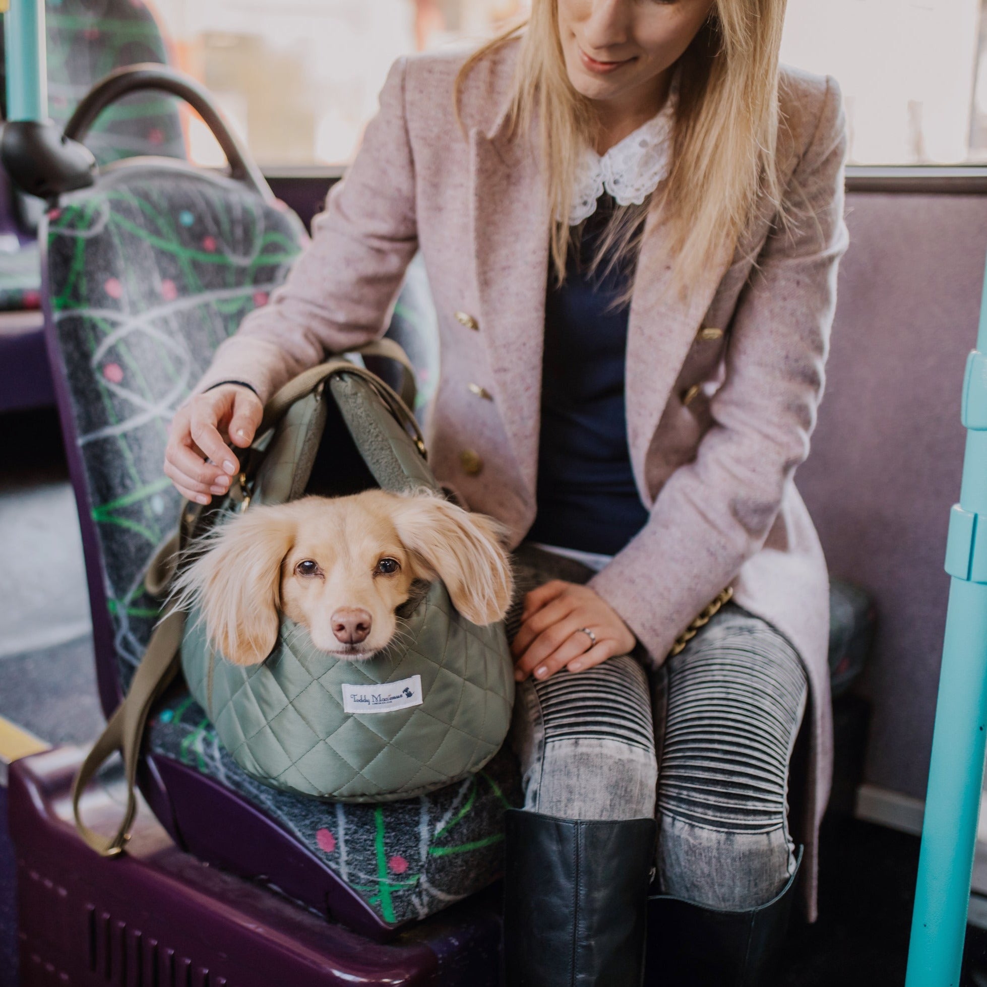 The Explorer' Quilted Comfort Luxury Dog Carrier– Teddy Maximus