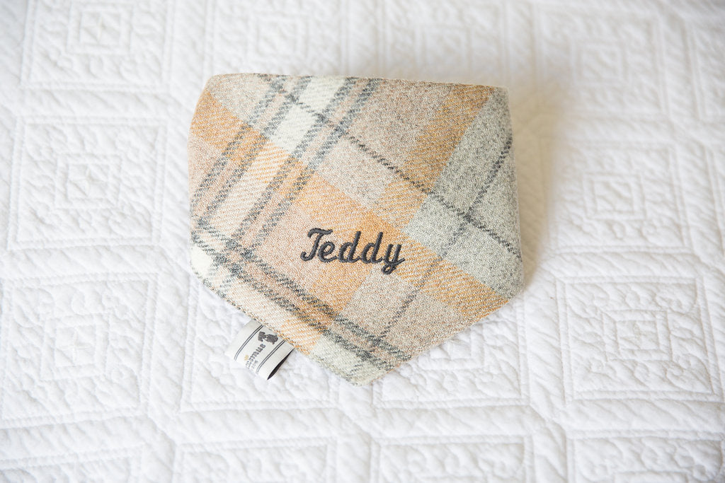 Personalised dog neckerchiefs and dog bow ties for every special occasion by Teddy Maximus 