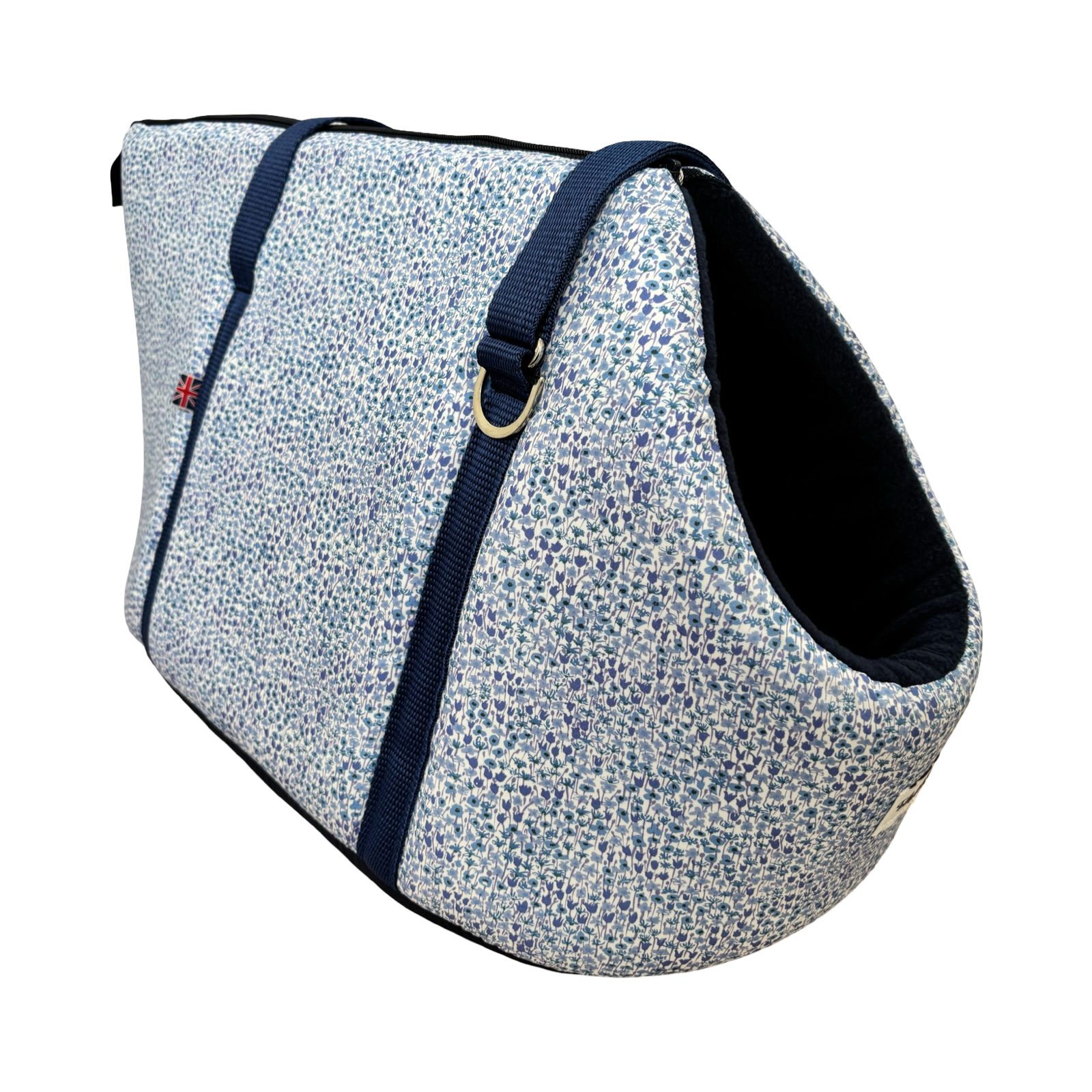 Liberty Print Luxury Adjustable Dog Carrier With Waterproof Base