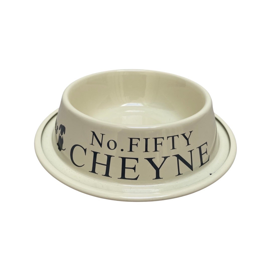 Fifty Cheyne x Teddy Maximus Cream Dog Bowl
