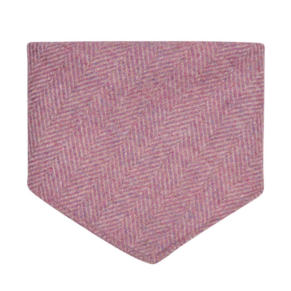 Pink Herringbone Dog Neckerchief NEW!