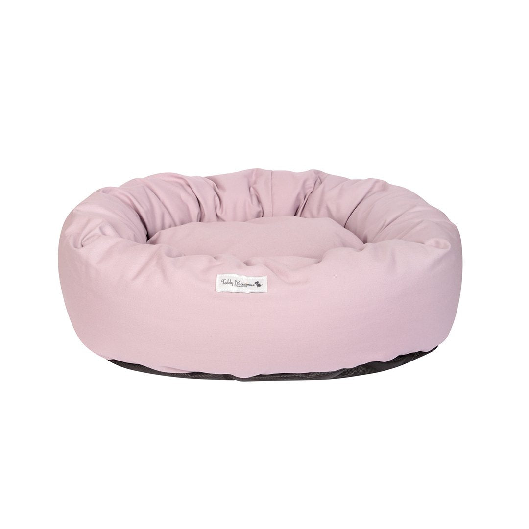 Pink Round Cocoon Dog Bed