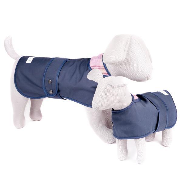 Pink Shetland Wool Luxury Waxed Dog Coat
