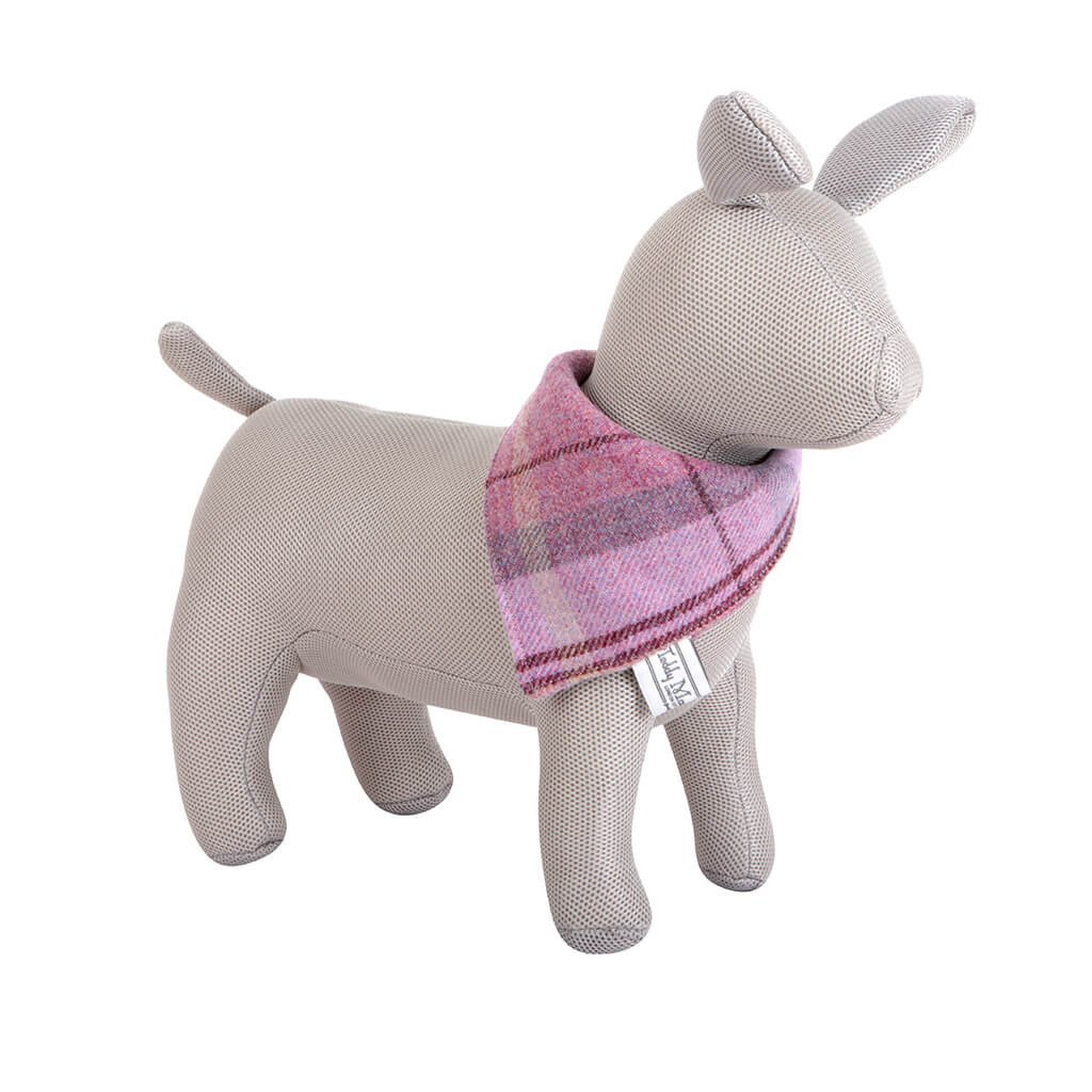 Pink Shetland Wool Neckerchief
