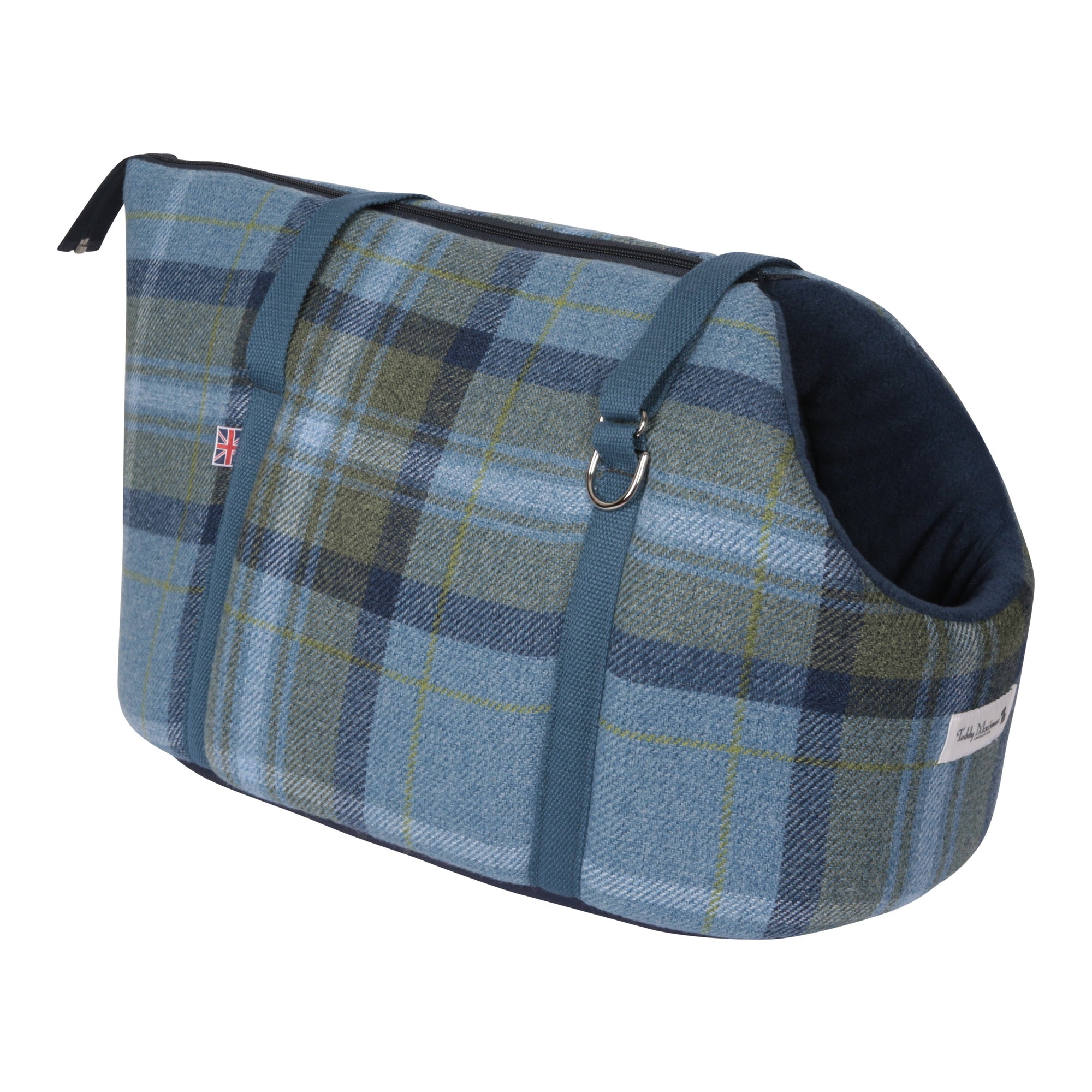 'The Cotswold Blue' Plaid Dog Carrier NEW!!