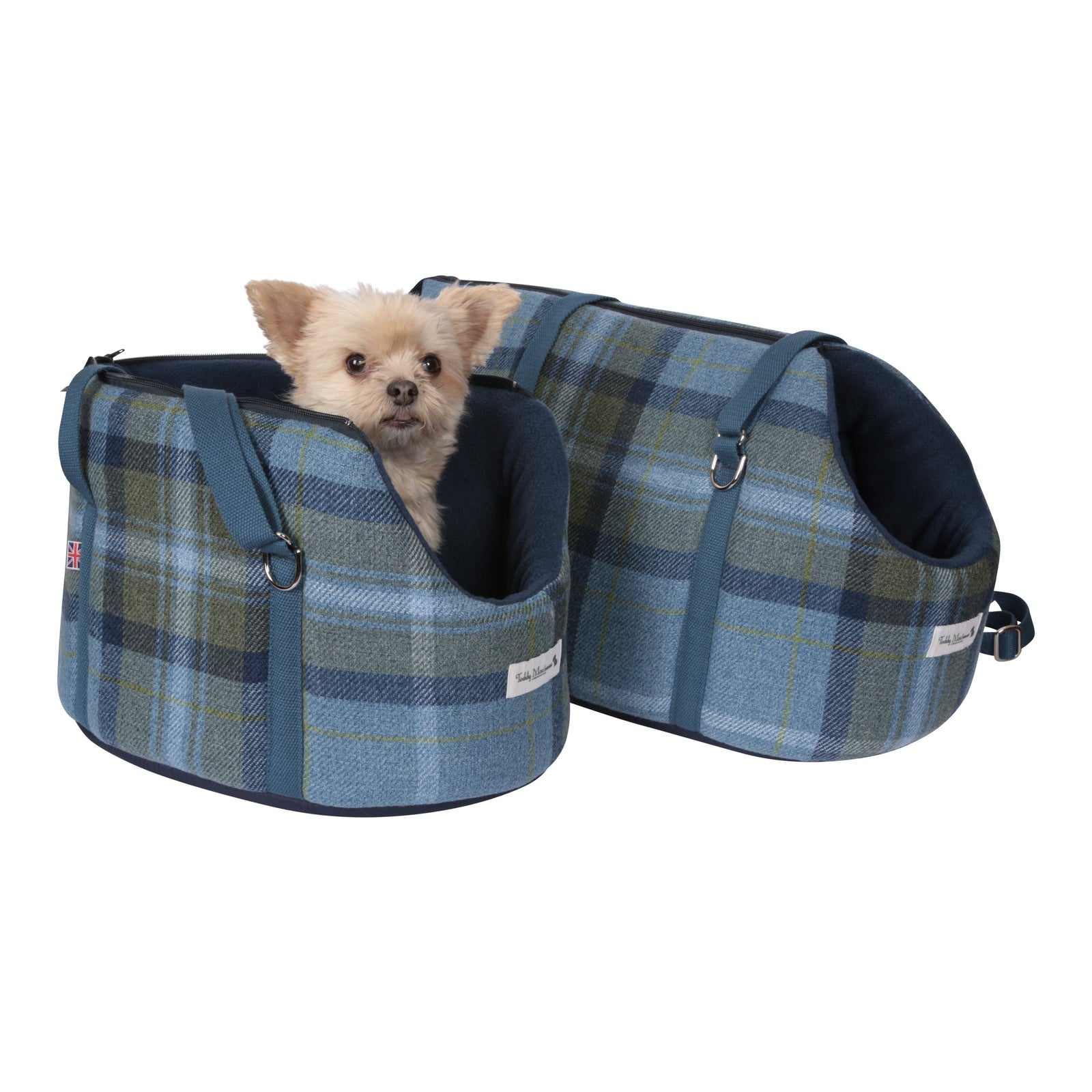'The Cotswold Blue' Plaid Dog Carrier NEW!!