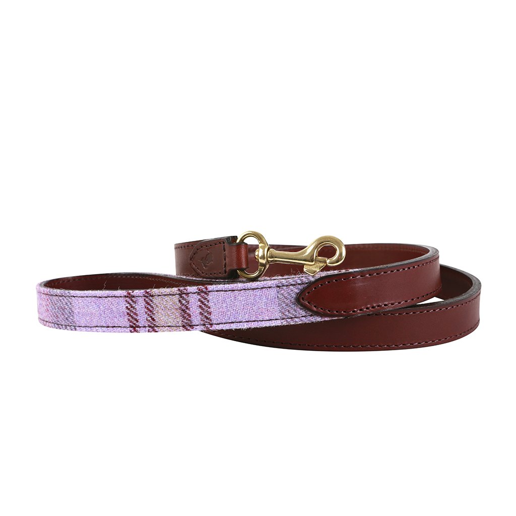 'The Cromwell' Pink Shetland Wool Dog Lead