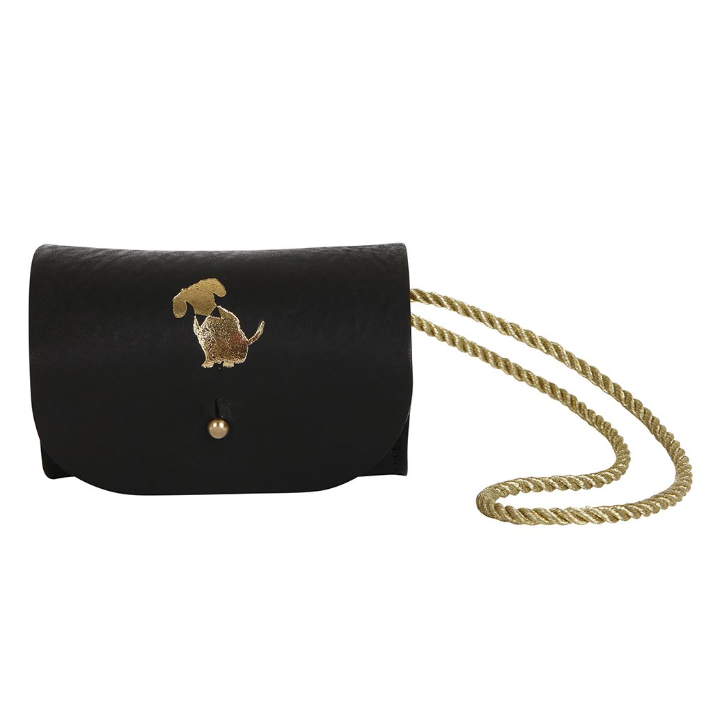 Ella Chain Smooth Leather Bag - Mini | Black