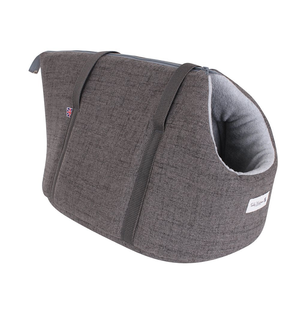 &#39;The James&#39; Charcoal Grey Dog Carrier