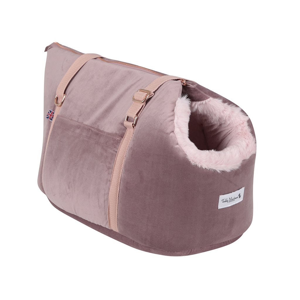 The 'Queen Bee' Dusky Pink Dog Carrier
