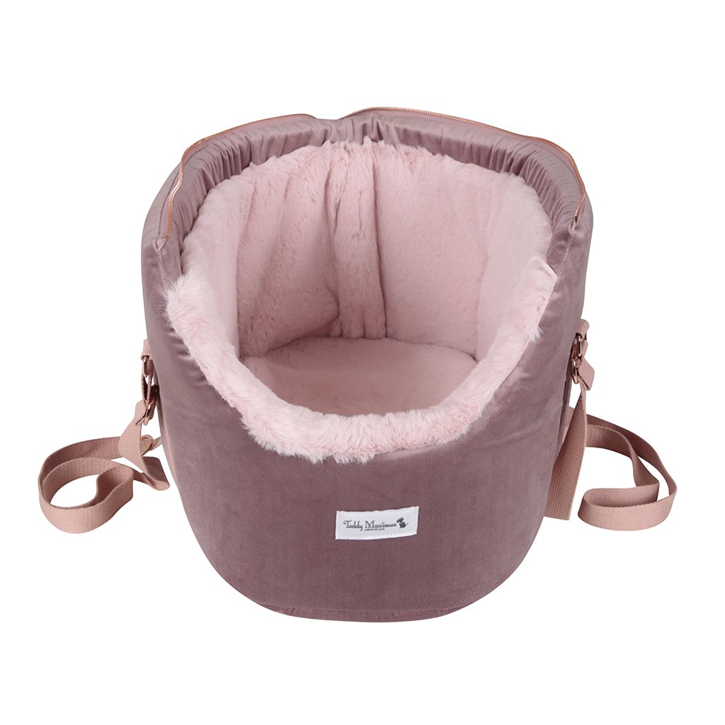 The &#39;Queen Bee&#39; Dusky Pink Dog Carrier